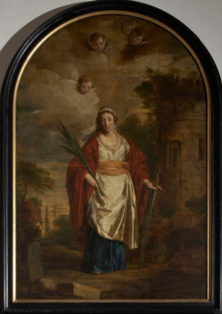 De Heilige Barbara, door Pieter-Jozef Verhaghen, 1785 ©KIK BALAT, foto Jean-Luc Elias 